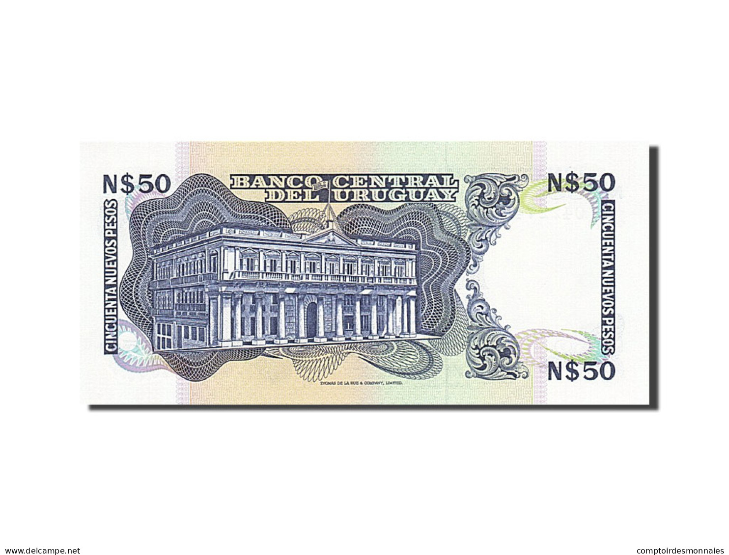 Billet, Uruguay, 50 Nuevos Pesos, 1989, Undated, KM:61a, SPL - Uruguay