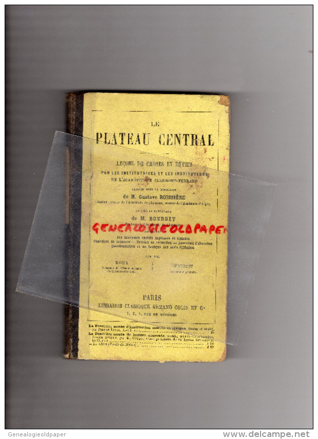 63-03-19-43 SCOLAIRE- PLATEAU CENTRAL-LECONS CHOSES CLERMONT FERRAND-1884-PORCELAINE-PAPETERIE-CORREZE-DENTELLE-ABEILLE - 6-12 Ans