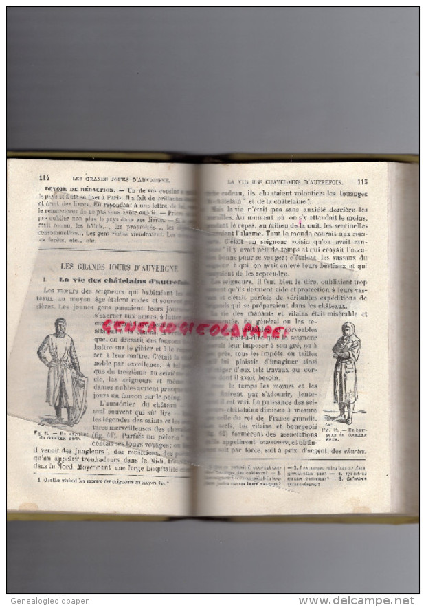 63-03-19-43 SCOLAIRE- PLATEAU CENTRAL-LECONS CHOSES CLERMONT FERRAND-1884-PORCELAINE-PAPETERIE-CORREZE-DENTELLE-ABEILLE - 6-12 Años