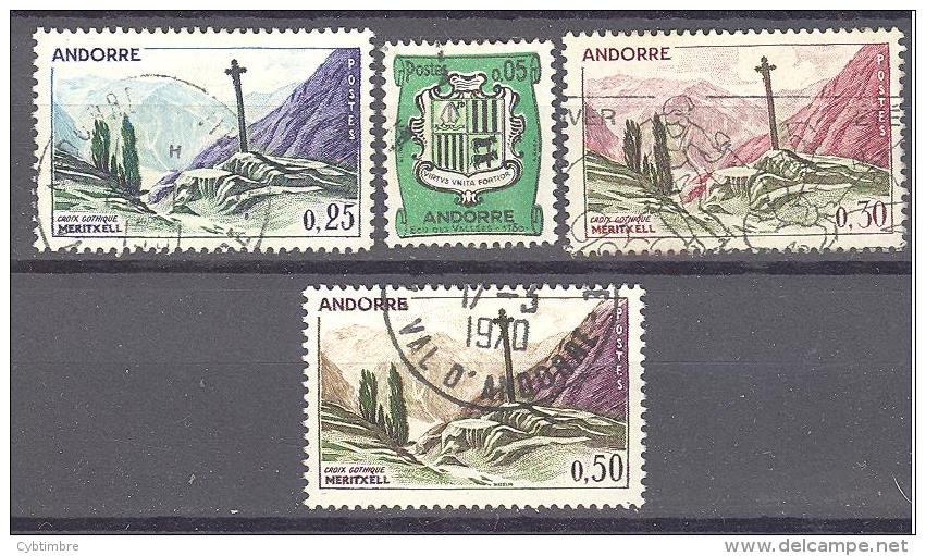 Andorre: Yvert Entre N°154/61°; 4 Valeurs - Used Stamps
