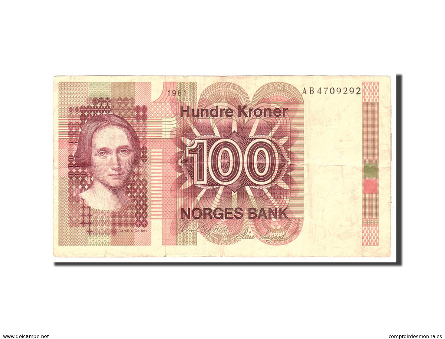 Billet, Norvège, 100 Kroner, 1981, Undated, KM:41c, TB - Norway