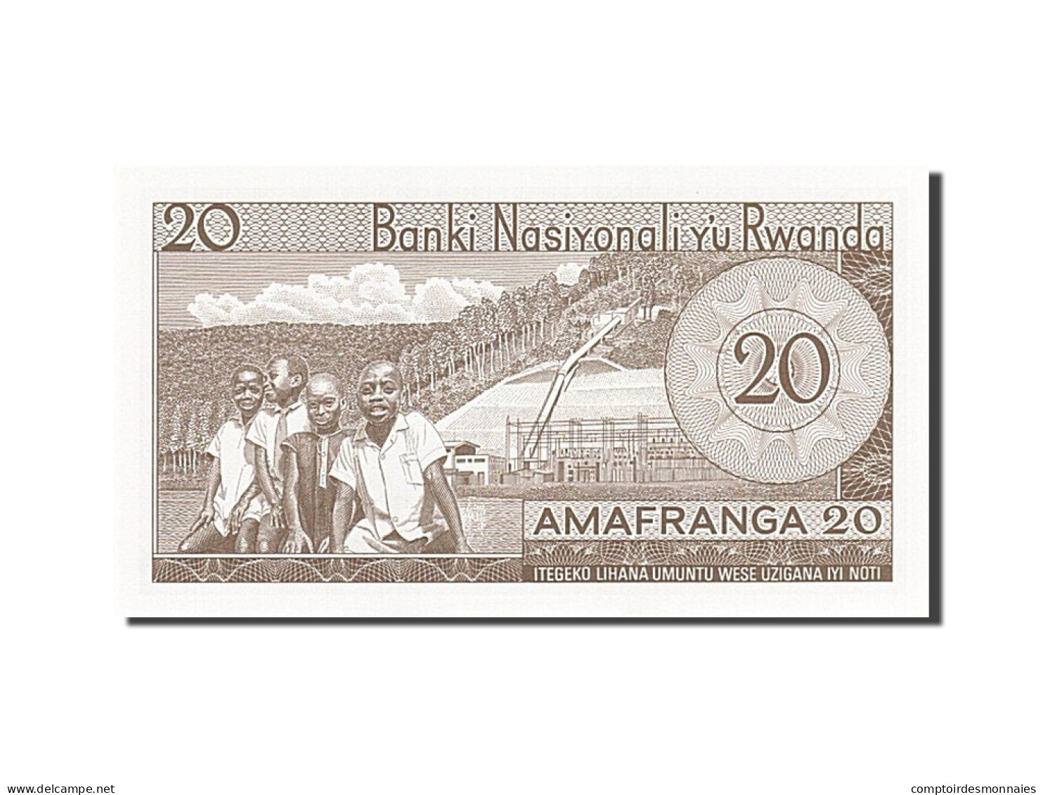 Billet, Rwanda, 20 Francs, 1964-1976, 1976-01-01, KM:6e, SPL - Ruanda