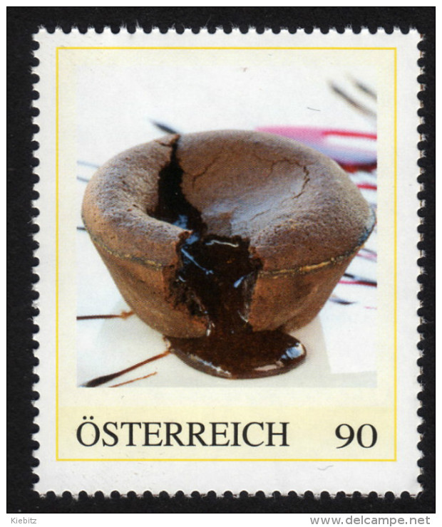 ÖSTERREICH 2014 ** Flüssiger Schokolade Kuchen - PM Personalized Stamp MNH - Ernährung