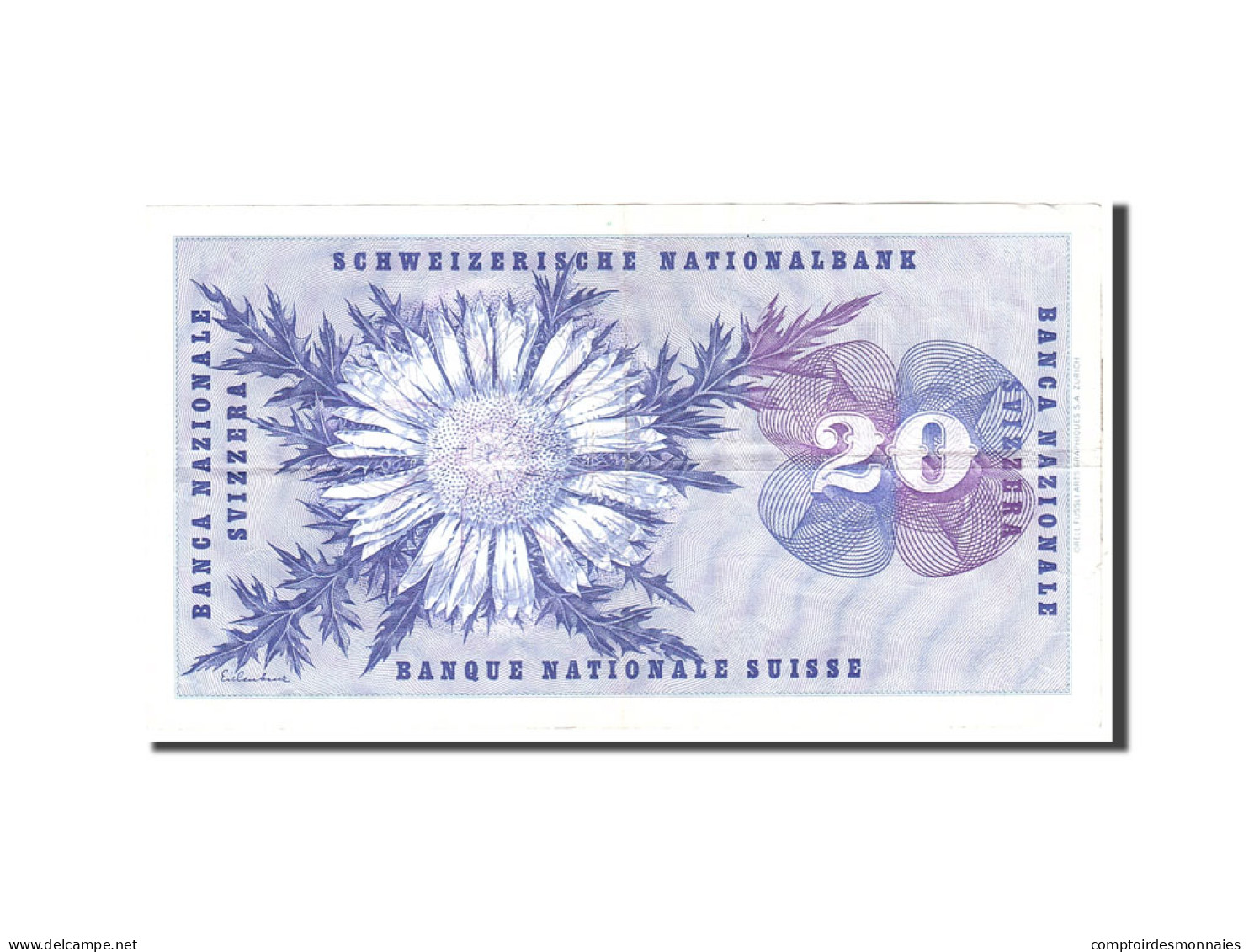 Billet, Suisse, 20 Franken, 1973, 1973-03-07, KM:46u, TTB - Suisse