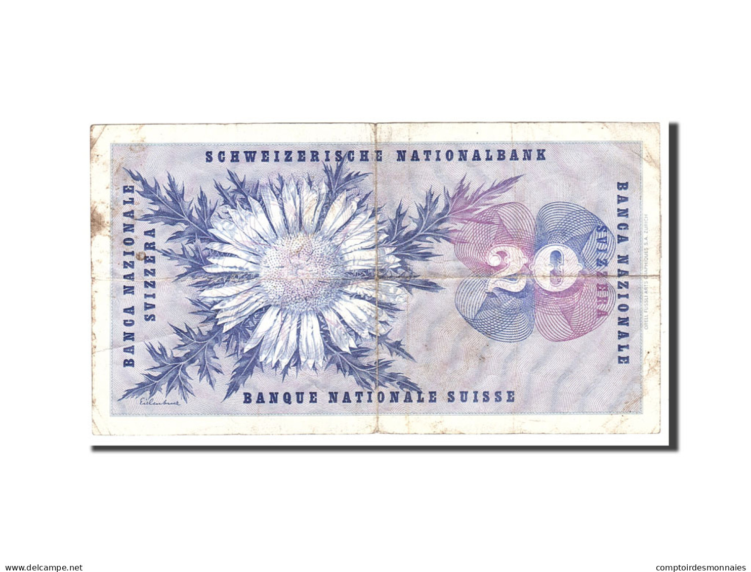 Billet, Suisse, 20 Franken, 1963, 1963-03-28, KM:46j, TB - Suiza