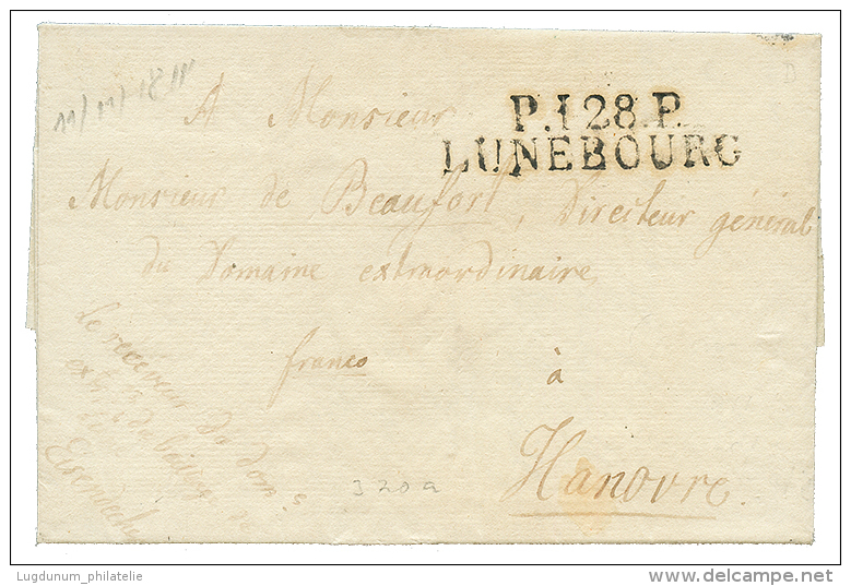 1811 P.128.P LUNEBOURG Sur Lettre Avec Texte Daté "LUNE" Pour HANNOVRE. RARE. Superbe. - Collezioni