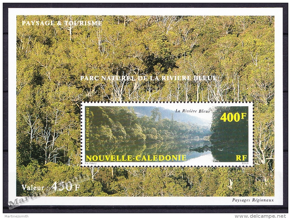 New Caledonia - Nouvelle Calédonie 1992 Yvert BF-12 Tourism &amp; Landscape - MNH - Miniature Sheet - Hojas Y Bloques