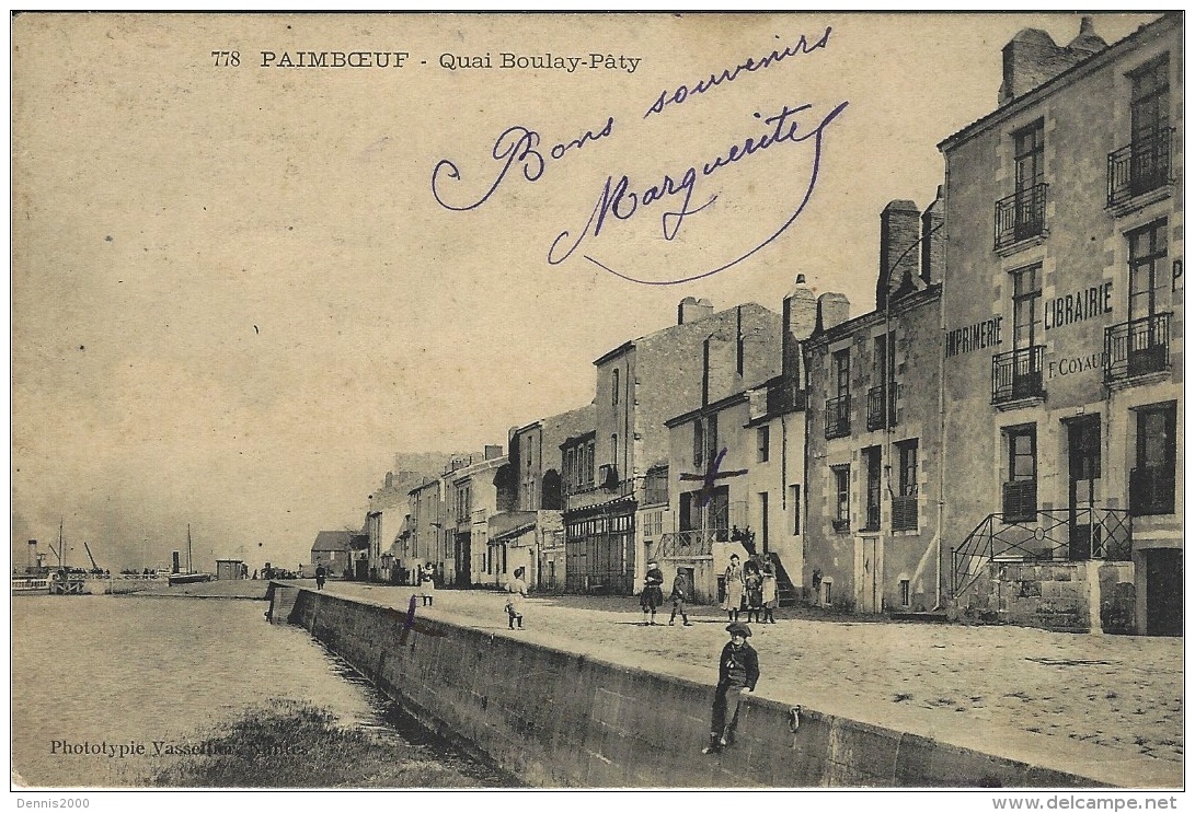 778- PAIMBOEUF - Quai Boulay-Pâty - Ed. Vassellier - Paimboeuf