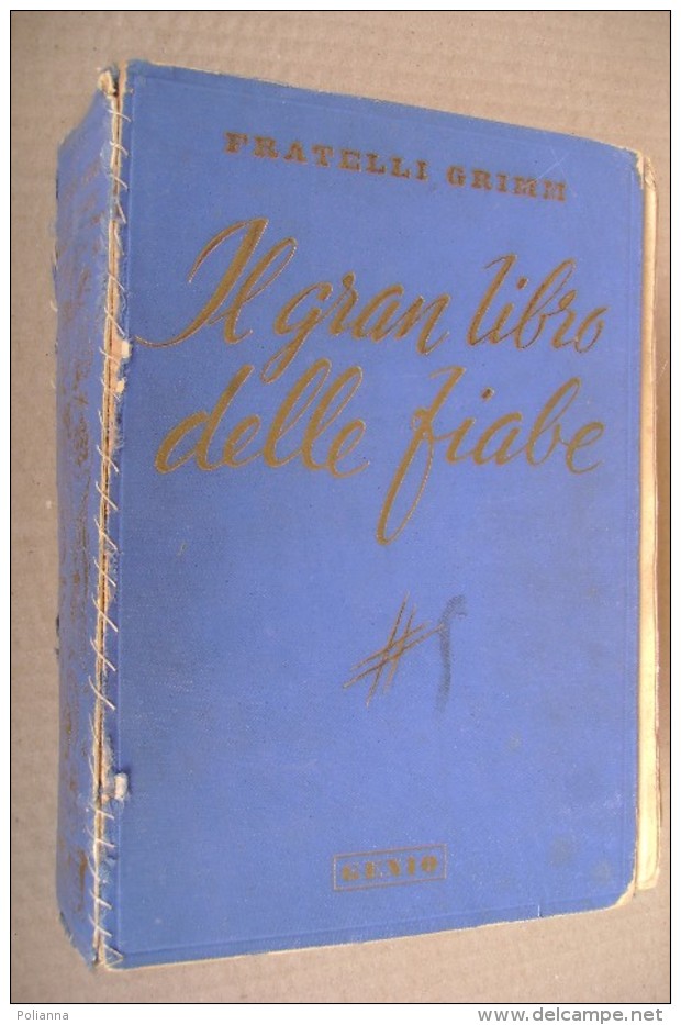 PDB/5 IL GRANDE LIBRO DELLE FIABE Dei F.lli Grimm Genio 1937 - Old