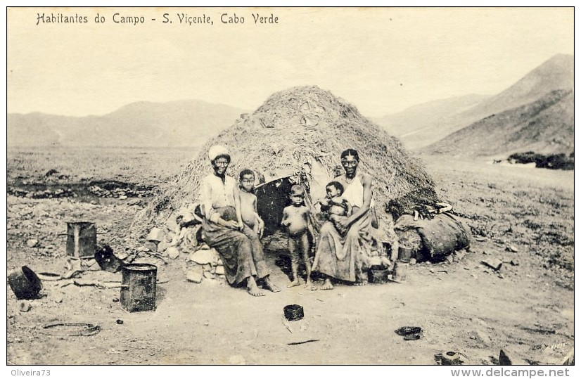 CABO VERDE, SÃO VICENTE, Habitantes Do Campo, 2 Scans - Cape Verde