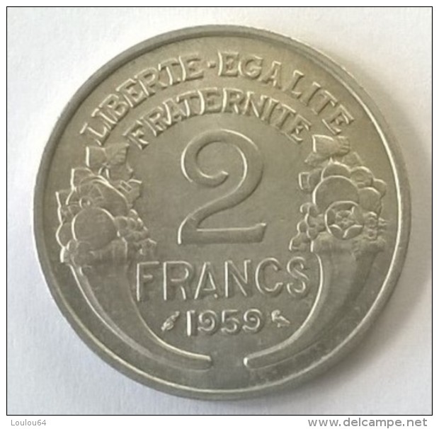 2 Francs 1959 - Morlon - Alu - Superbe - - Autres & Non Classés