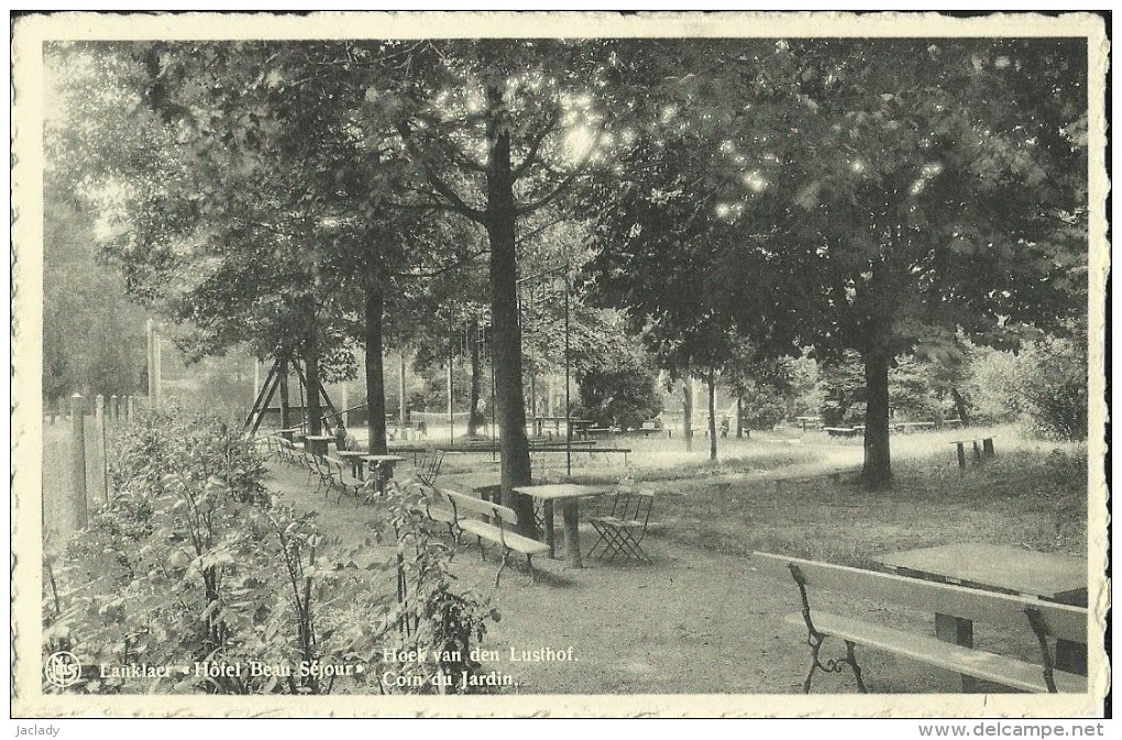 Lanklaer -- Hôtel Beau Séjour - Coin Du Jardin.  ( 2 Scans ) - Dilsen-Stokkem