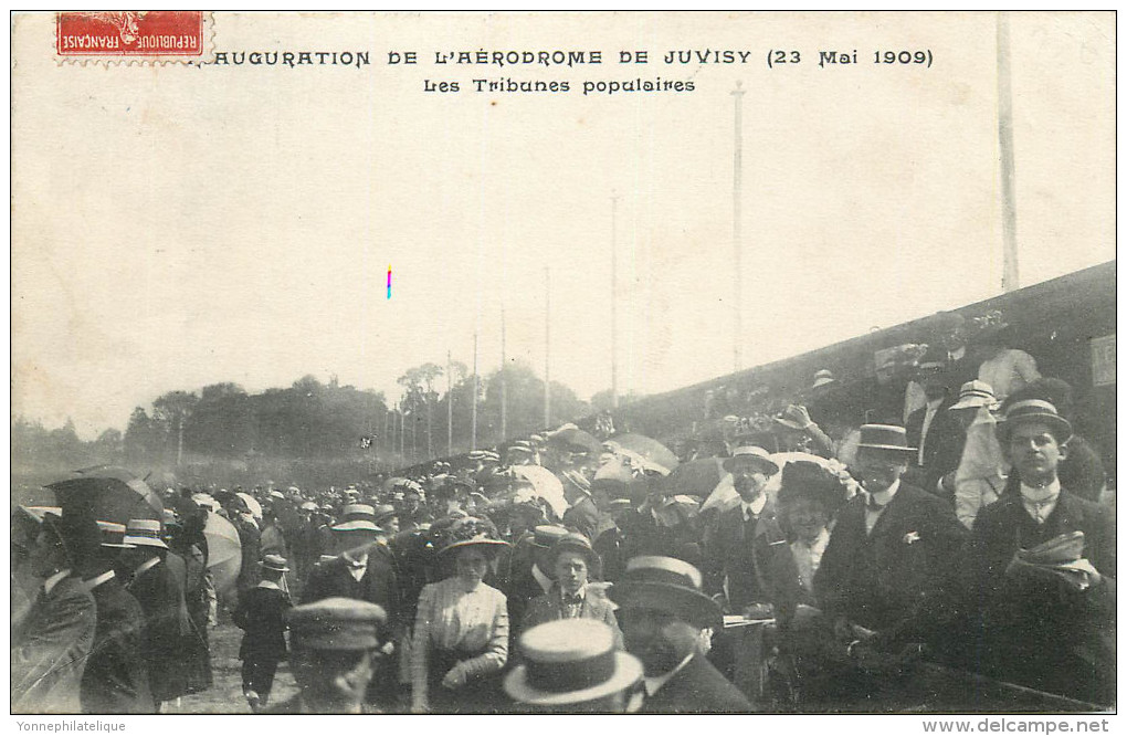 91 - JUVISY - Inauguration De L'aérodrome - Tribunes Populaires - Juvisy-sur-Orge