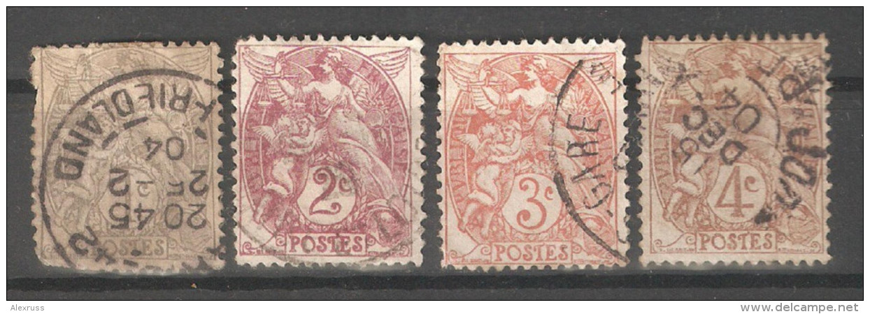 France 1900-29,Scott 100-112,USED (0) FR-19 - 1900-29 Blanc