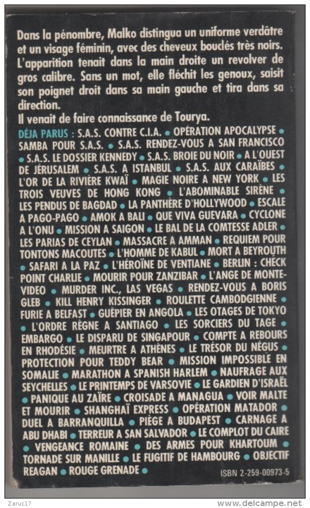 LIVRE COMMANDO SUR TUNIS Gérard De VILLIERS 1982 PLON - Plon