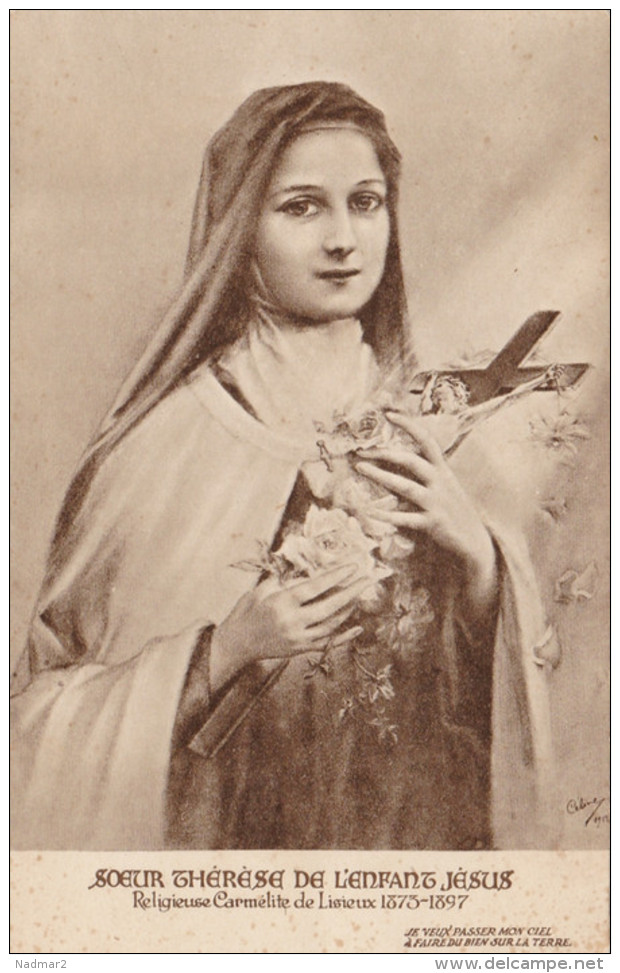 CPA  Image Religieuse Soeur Thérèse De L'Enfant Jésus Carmel Lisieux Saint Catholique Ed. London  England - Images Religieuses