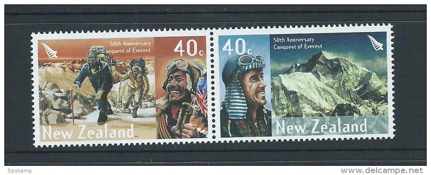 New Zealand 2003 Everest Conquest Anniversary Joined Pair MNH - Other & Unclassified