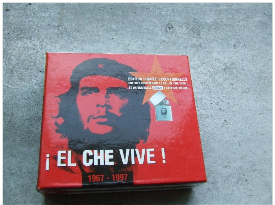 COFRET CD CHANSON CHE GUEVARA + Zippo  Effigie Du Che N° Serie Limitée - Collectors