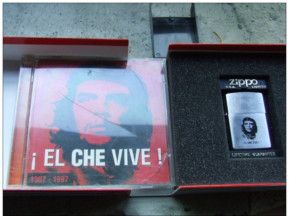 COFRET CD CHANSON CHE GUEVARA + Zippo  Effigie Du Che N° Serie Limitée - Collectors