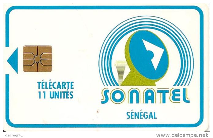 CARTE-PUCE-SENEGAL-11U-GEM B-SONATEL-V° N°Etroit De 11 Unités Utilisé-TBE - Sénégal