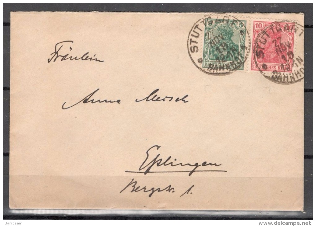 Germany1910: 85-86I Cover With Bahnhof(railway)cancellation - Sonstige & Ohne Zuordnung