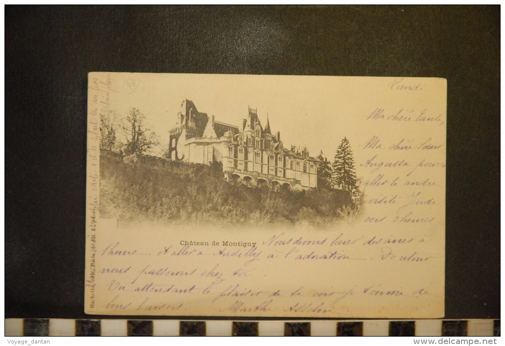 Cp, 28, Château De Montigny, Dos Simple , 1901 - Montigny-sur-Avre