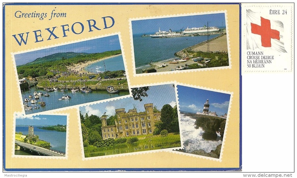 IRELAND  IRLANDA   WEXFORD   Greetings From..  Multiview  Nice Stamp Red Cross - Wexford