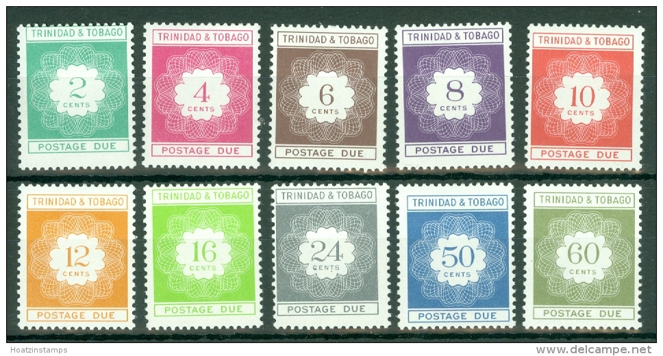 Trinidad &amp; Tobago: 1969/70   Postage Dues Set  SG D34-43    MH - Trinité & Tobago (1962-...)