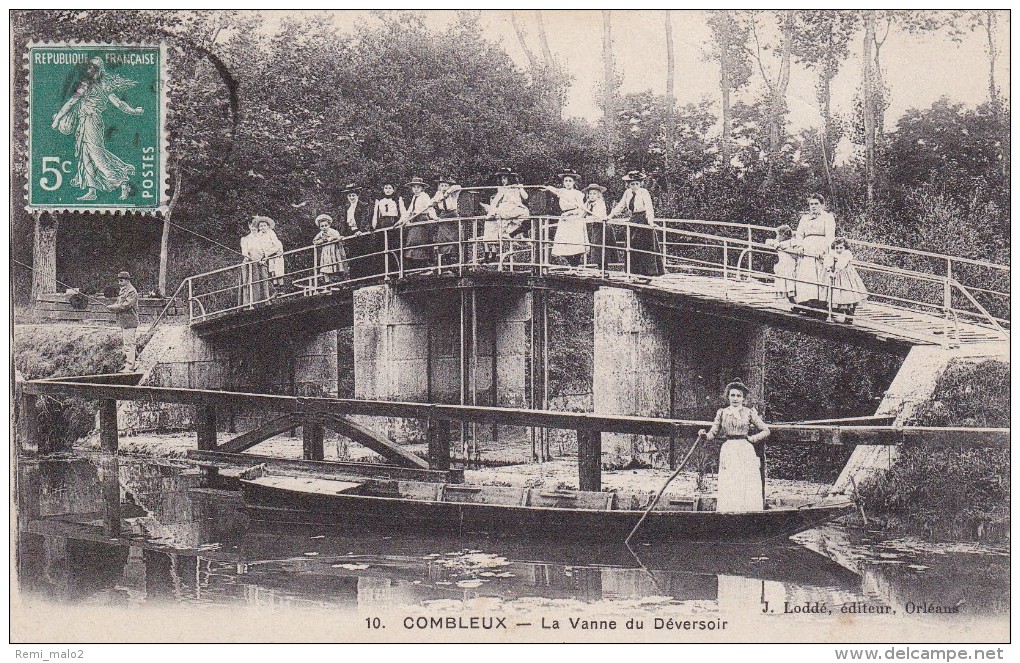 CARTE POSTALE  COMBLEUX 45 La Vanne Du Déversoir - Autres & Non Classés