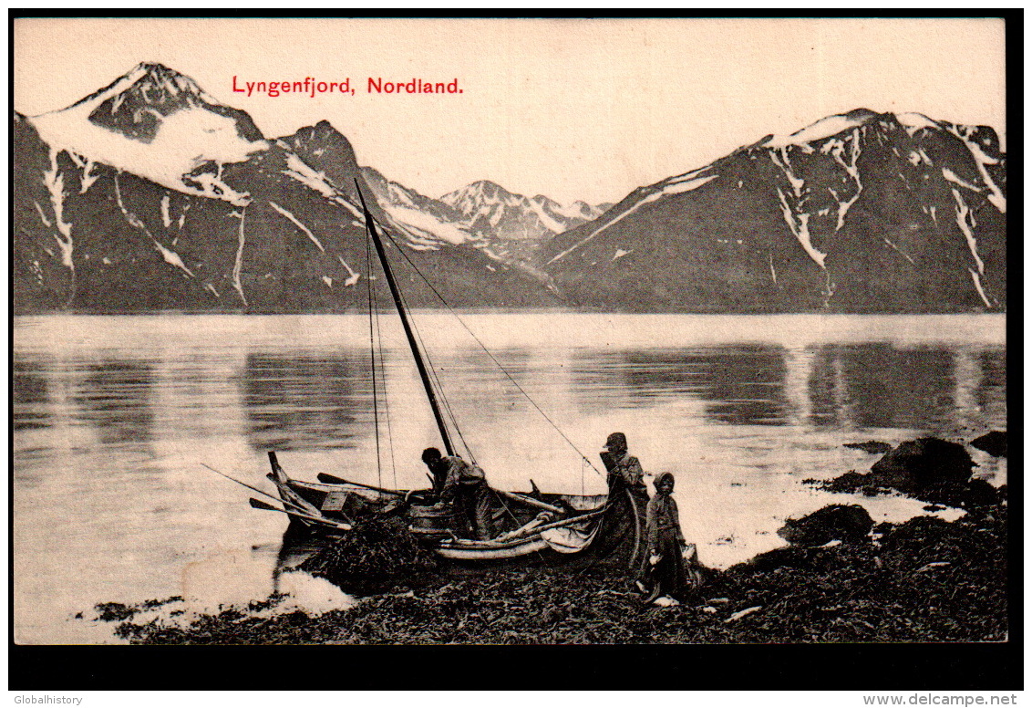 DC1912 - NORWAY - LYNGENFJORD - NORDLAND - FISHERMEN - Noorwegen