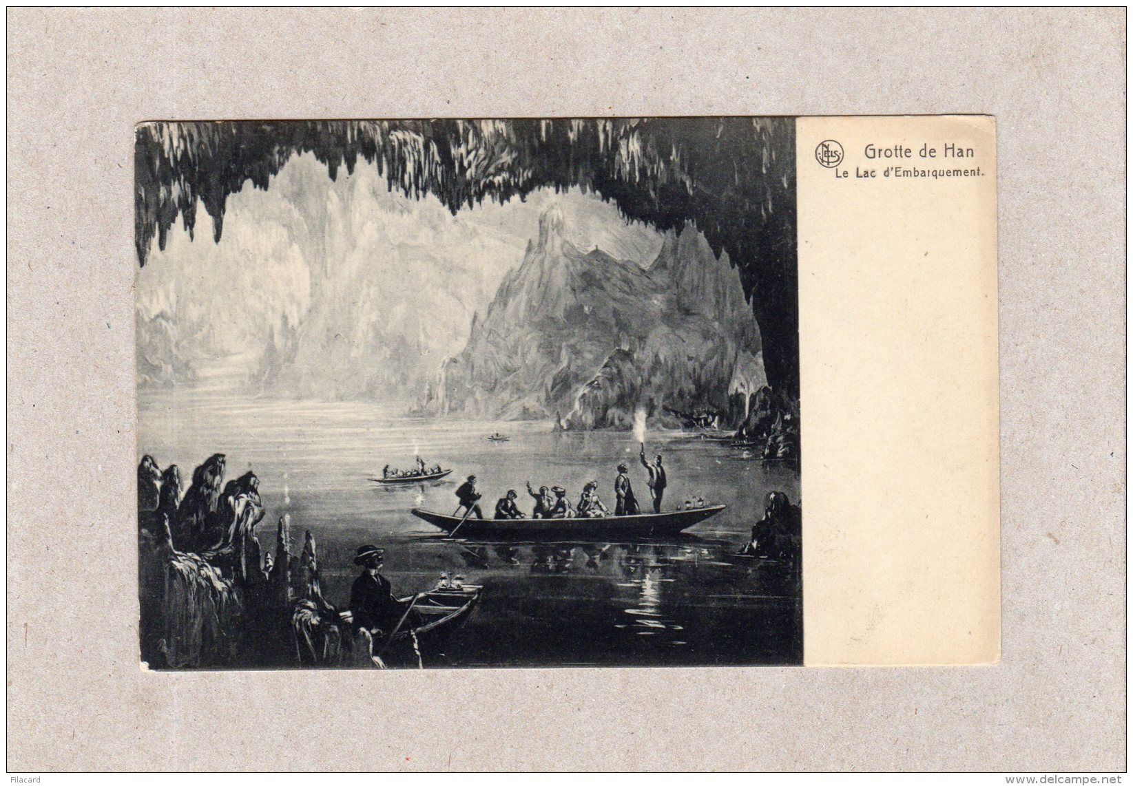 62969    Belgio,  Grotte De Han,  Le  Lac  D"Embarquement,  NV - Rochefort