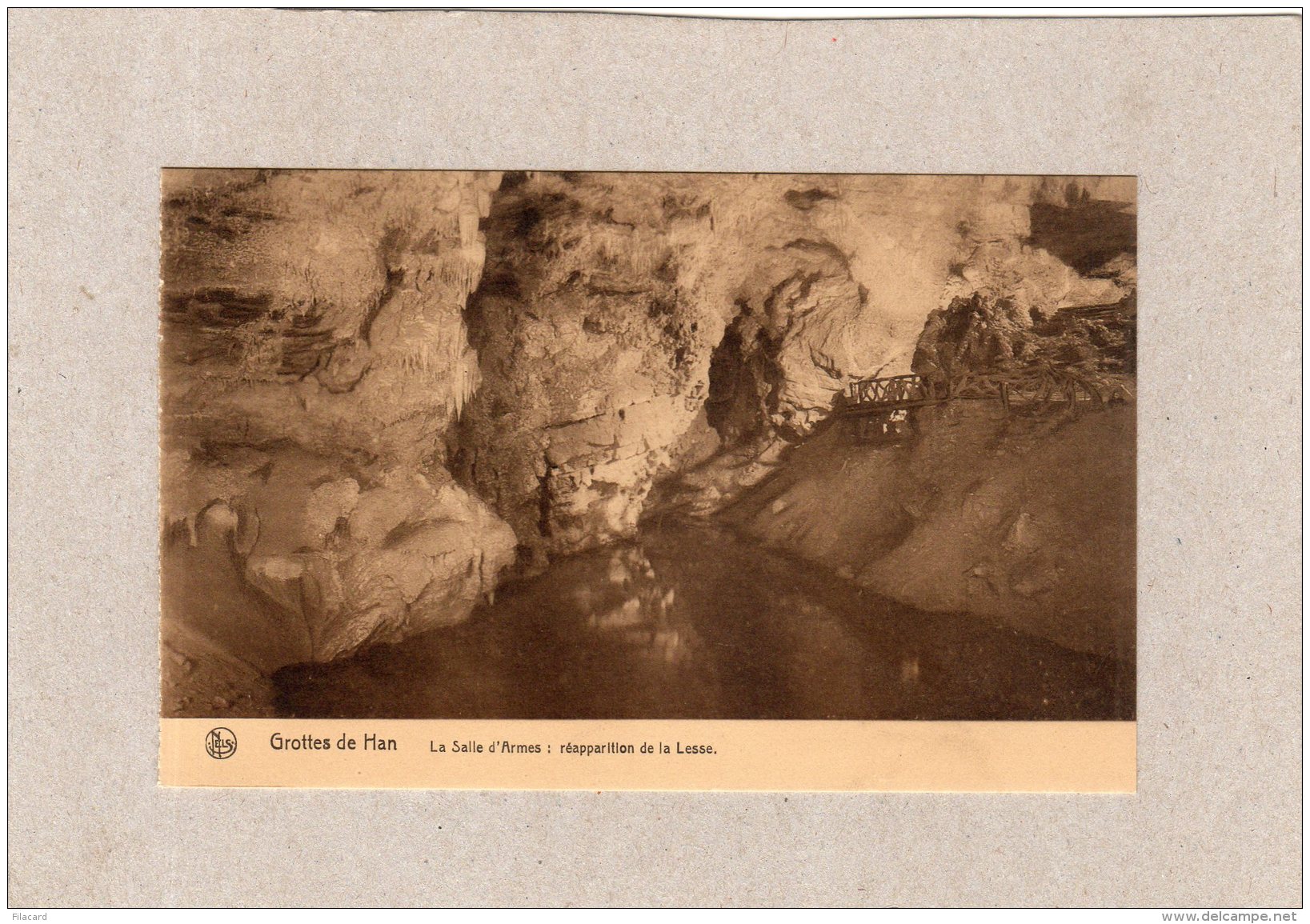 62971    Belgio,  Grotte De Han,  La Salle D"Armes: Reapparition De La Lesse,  NV - Rochefort