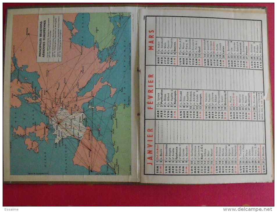 Calendrier P.T.T. 1966 Presqu'ile De Giens, Enfant Et Chien. Almanach PTT - Grand Format : 1961-70