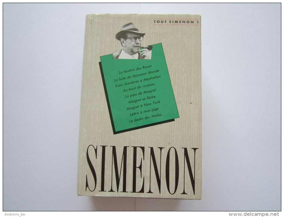 Simenon - Tome 1 - Edition France Loisir 1988 - Auteurs Belges