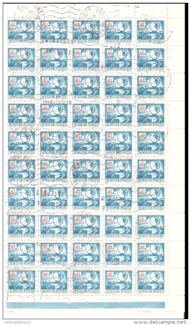 Hungary 1973 SG D2848 Posts  (100) - Full Sheets & Multiples