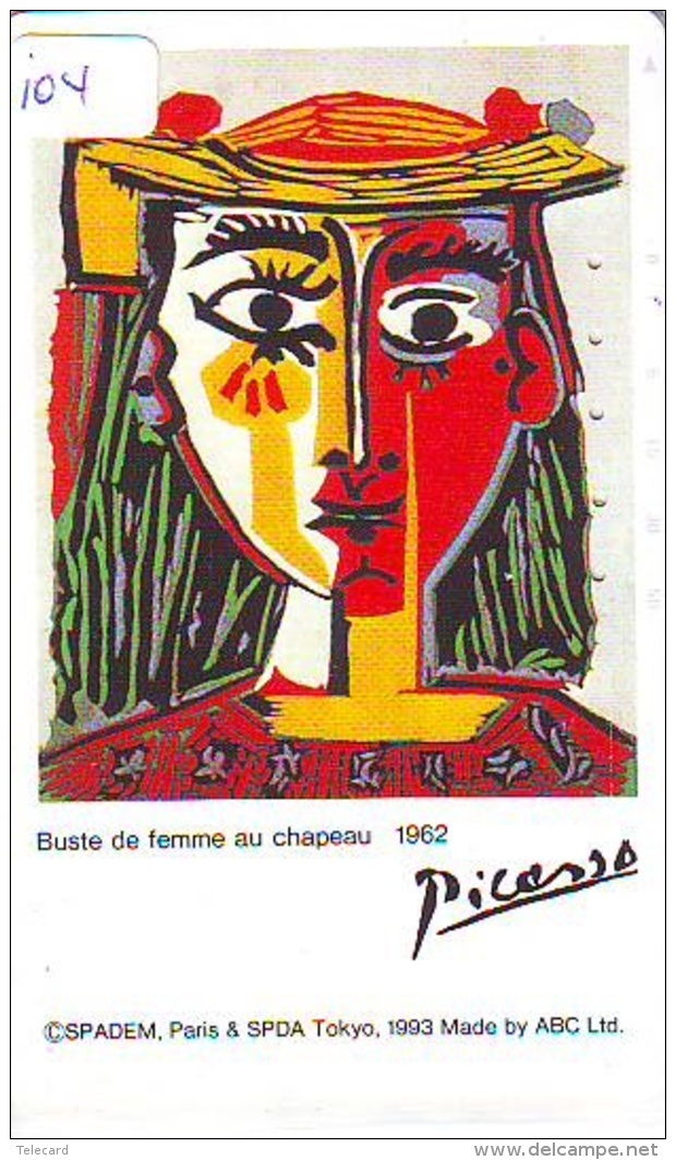 Télécarte JAPON PEINTURE * ART * PICASSO * TELEFONKARTE * Gemälde (104) Phonecard Japan * KUNST * SCHILDERIJ - Pintura