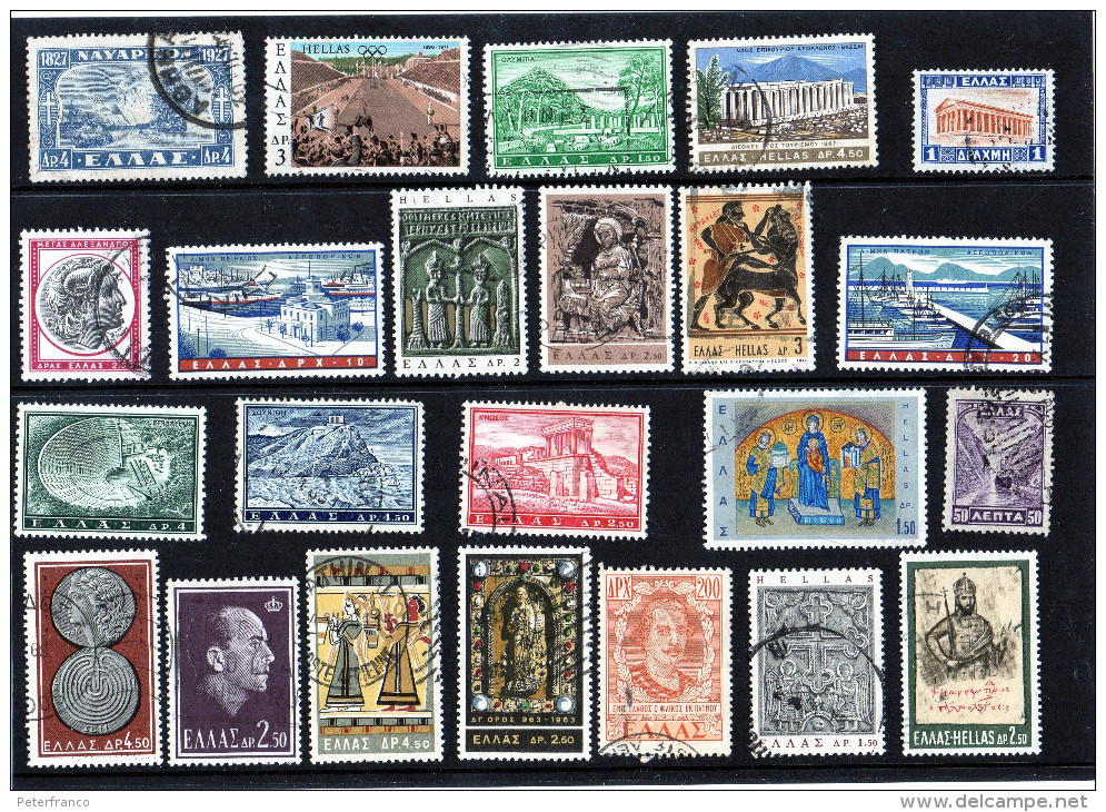 B - Grecia - N. 23 Usati Differenti - Collections
