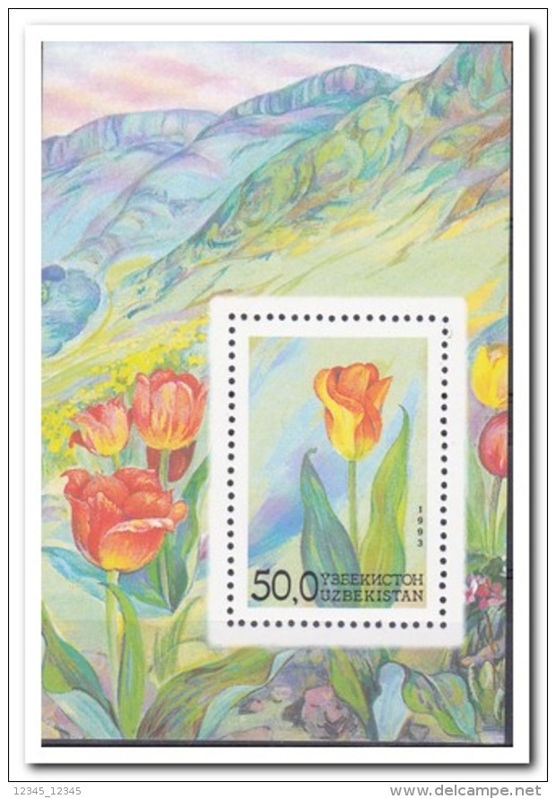 Oezbekistan 1993, Postfris MNH, Flowers - Oezbekistan