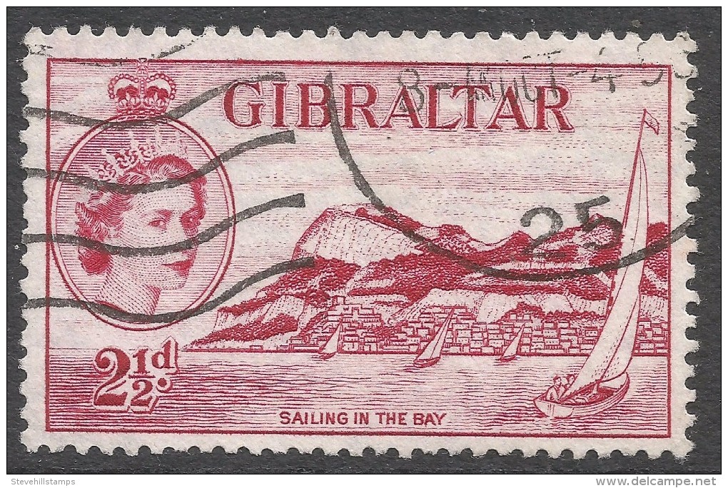 Gibraltar. 1953-59 QEII. 2½d Used. SG149 - Gibraltar