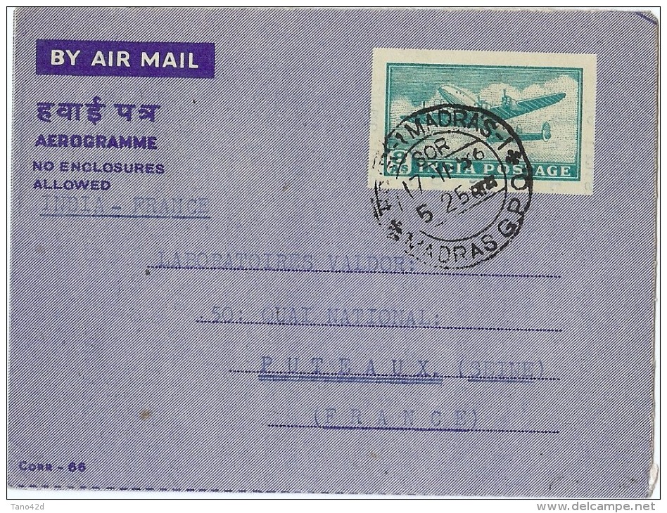 LPP5B- INDE AEROGRAMME VOYAGE - Aerogramas