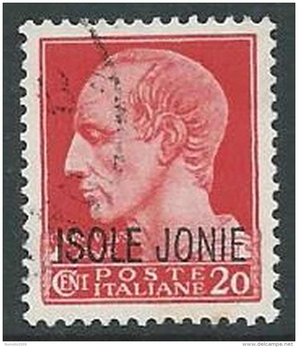 1941 ISOLE JONIE USATO EFFIGIE 20 CENT - M25-2 - Islas Jónicas