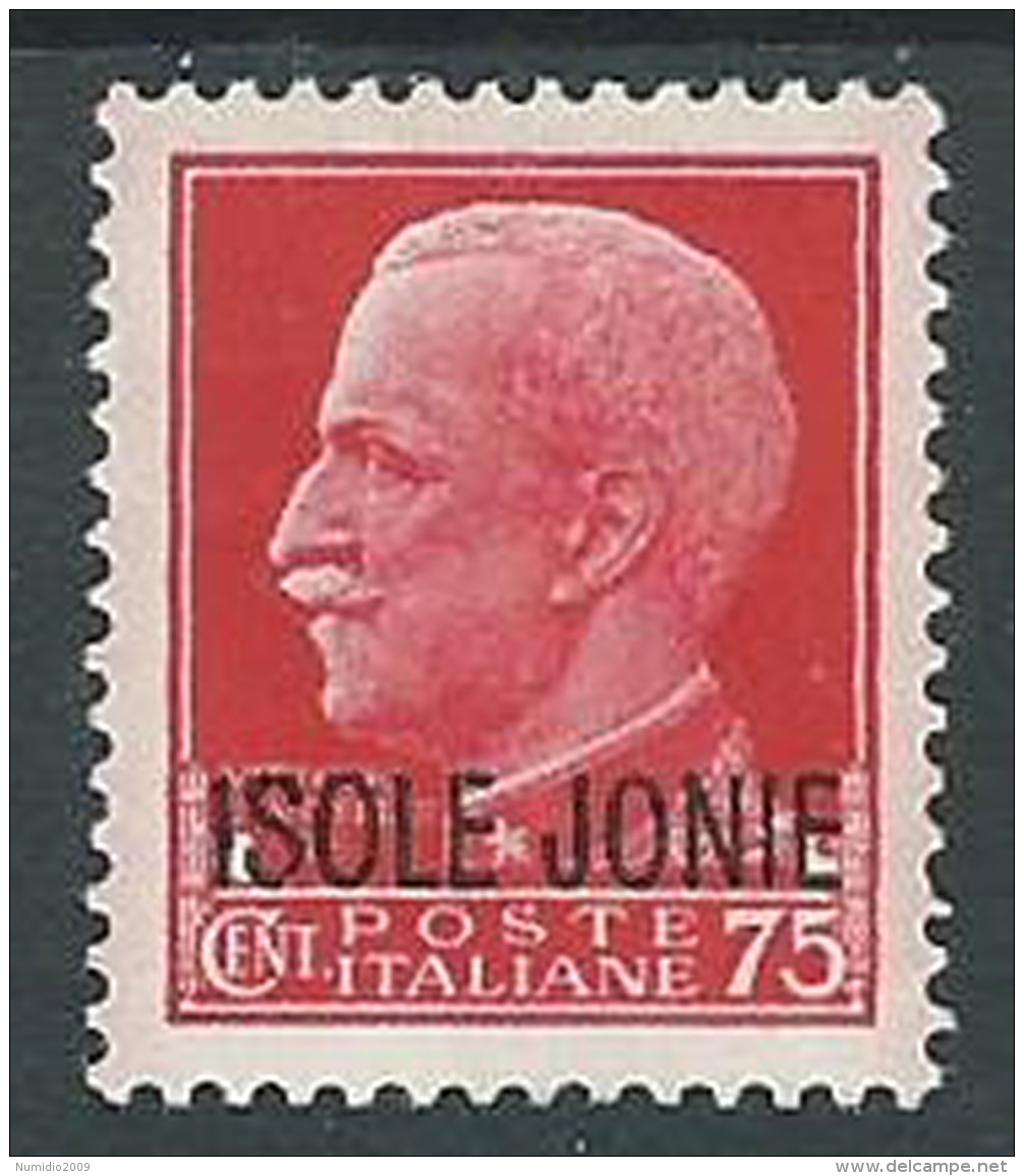 1941 ISOLE JONIE EFFIGIE 75 CENT MH * - M25-8 - Ionische Inseln