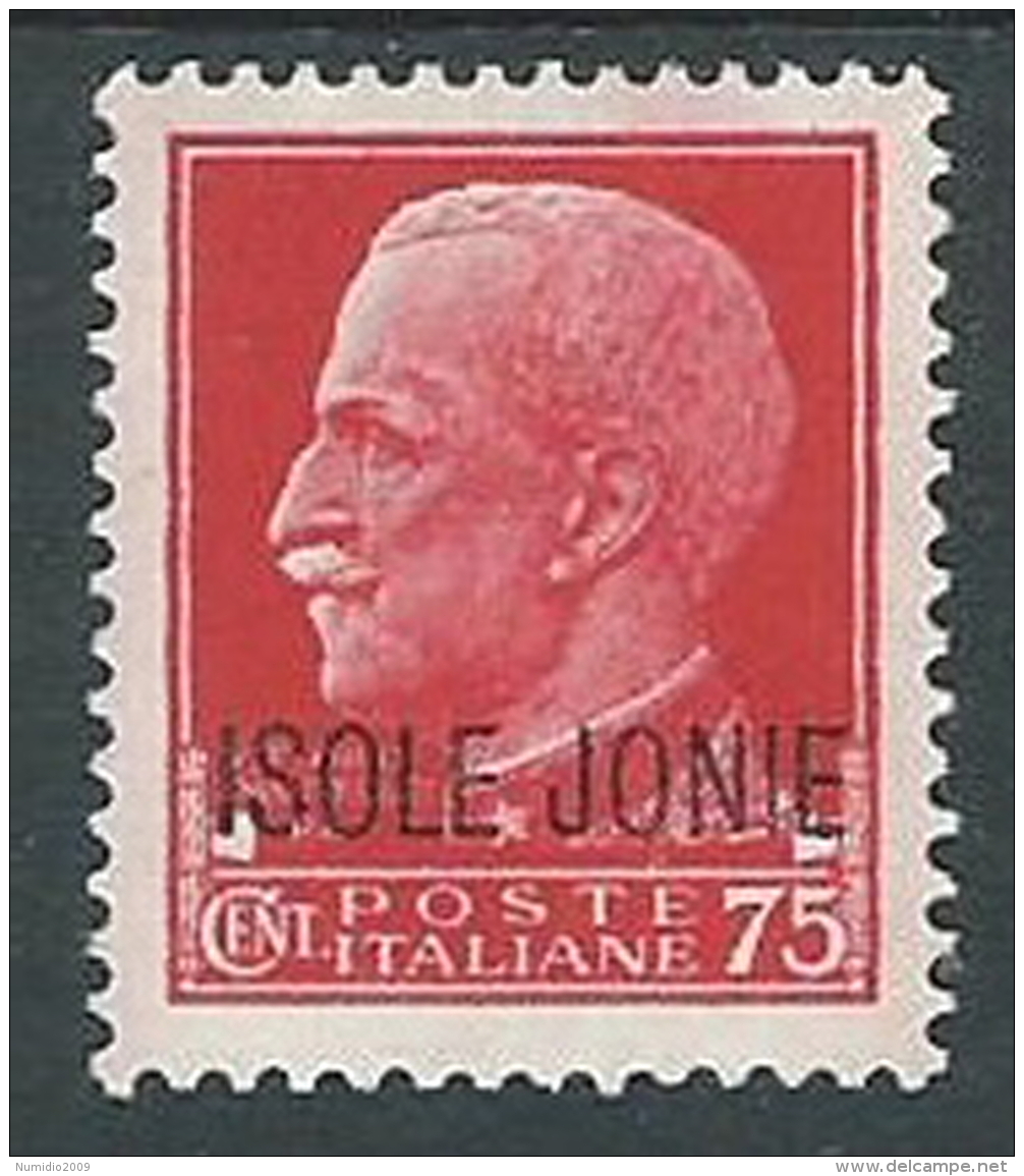 1941 ISOLE JONIE EFFIGIE 75 CENT MH * - M25-9 - Ionian Islands