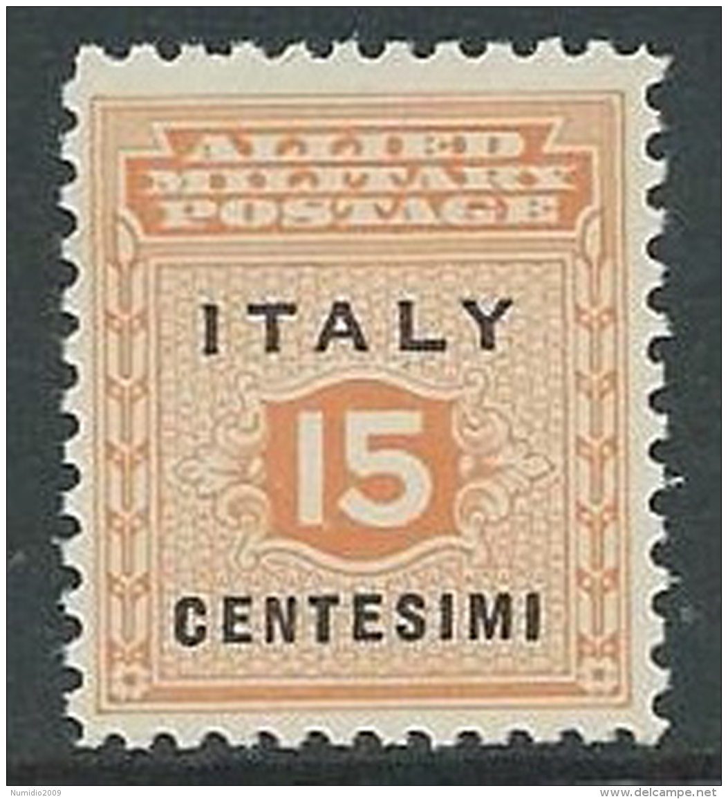 1943 OCCUPAZIONE ANGLO AMERICANA SICILIA 15 CENT MNH ** - M29-2 - Occ. Anglo-américaine: Sicile