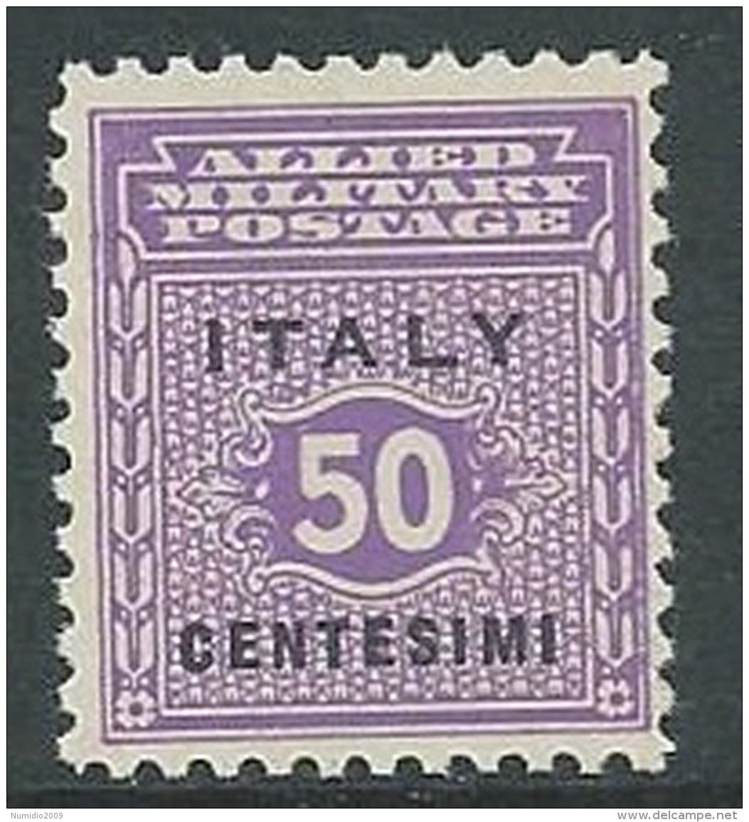 1943 OCCUPAZIONE ANGLO AMERICANA SICILIA 50 CENT MNH ** - M29-3 - Anglo-american Occ.: Sicily