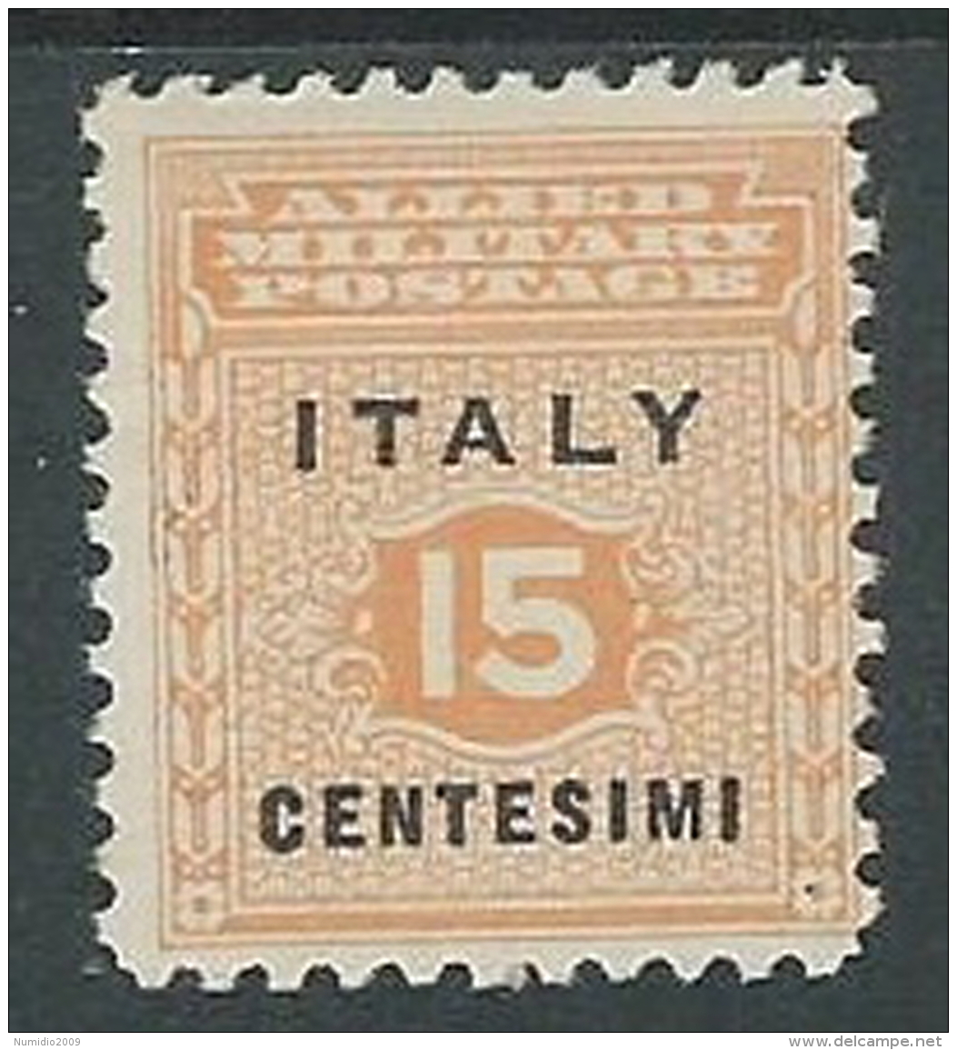 1943 OCCUPAZIONE ANGLO AMERICANA SICILIA 15 CENT MH * - M29-6 - Occ. Anglo-américaine: Sicile