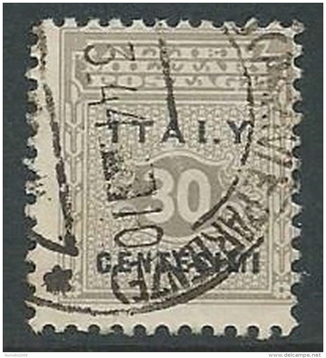 1943 OCCUPAZIONE ANGLO AMERICANA SICILIA USATO 30 CENT - M29-6 - Occ. Anglo-américaine: Sicile