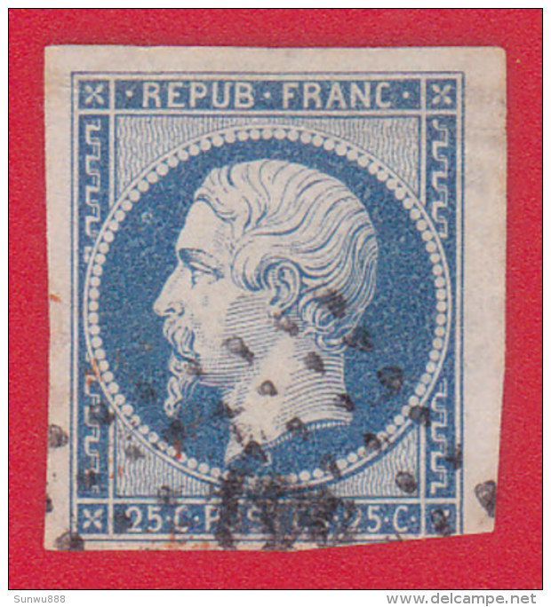 N° 10, 25c Bleu Bien Margé - 1852 Louis-Napoléon