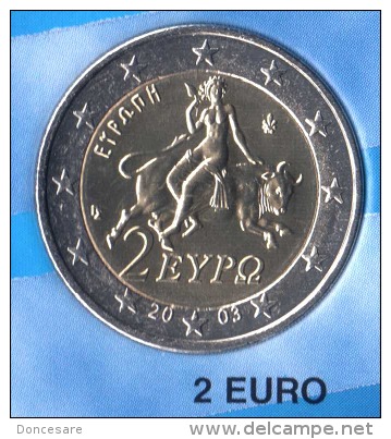 **  2 EUROS GRECE 2003 PIECE  NEUVE ** - Grecia