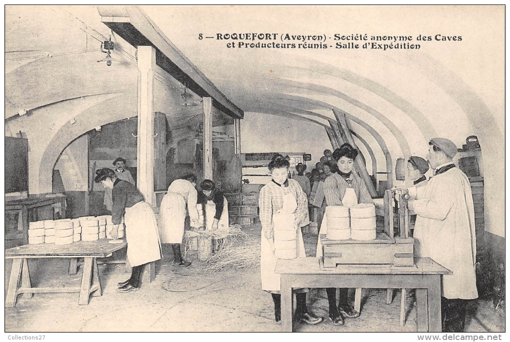 12-ROQUEFORT- STE ANONYME DES CAVES ET PRODUCTEURS REUNIS , SALLE D'EXPEDITION - Roquefort